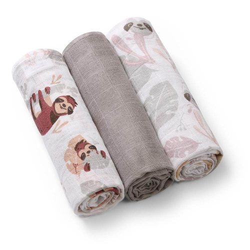 BabyOno textilpelenka színes 3db szürke 348/10|5901435415764