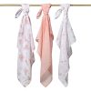 BabyOno textilpelenka színes 3db rózsaszín 348/11|5901435415771