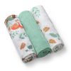 BabyOno textilpelenka színes 3db zöld 348/12|5901435415788