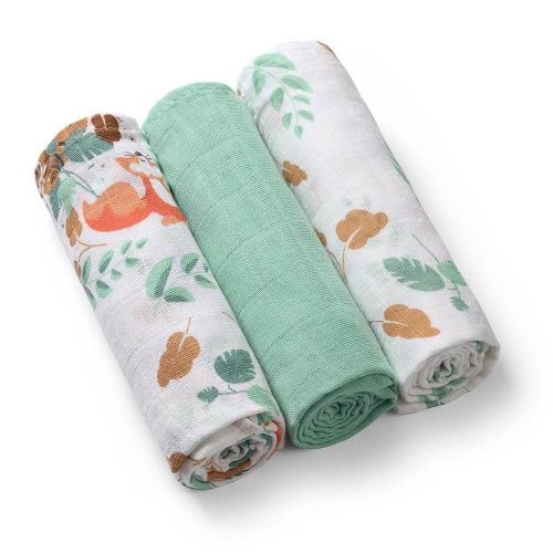BabyOno textilpelenka színes 3db zöld 348/12|5901435415788