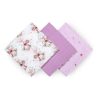BabyOno textilpelenka színes 3db bambusz lila 397/11|5901435415740