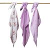 BabyOno textilpelenka színes 3db bambusz lila 397/11|5901435415740
