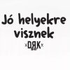 Dorko rövid ujjú kombidressz Jó helyekre visznek mintával fehér 62|0000759904062