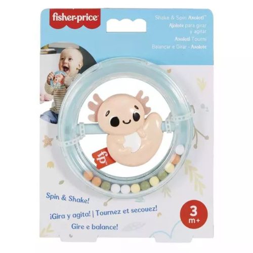 Fisher-Price Sensimals babapajti - rázogatós-pörgetõs Axolotl csörgõ HRB19/HRB20|0194735171392
