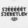 Dorko hosszú ujjú kombidressz Szééééét Szeretlek mintával fehér 68|0000676905068