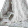 Gamberritos takaró plüss/sherpa kockás 80x110cm bézs 10760|8432443667724