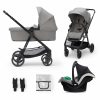 Kinderkraft babakocsi többfunkciós NEWLY 3in1 MINK PRO szürke|5902533923434