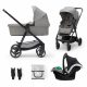 Kinderkraft babakocsi többfunkciós NEWLY 3in1 MINK PRO szürke|5902533923434