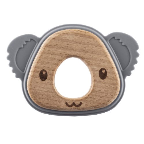 Zopa rágóka szilikon Koala galambszürke|8595114461073