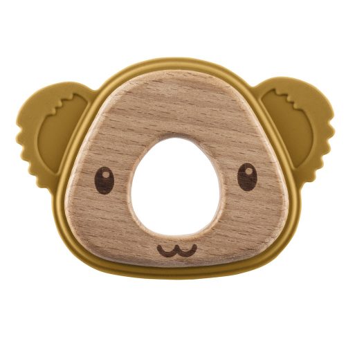 Zopa rágóka szilikon Koala mustársárga|8595114461059