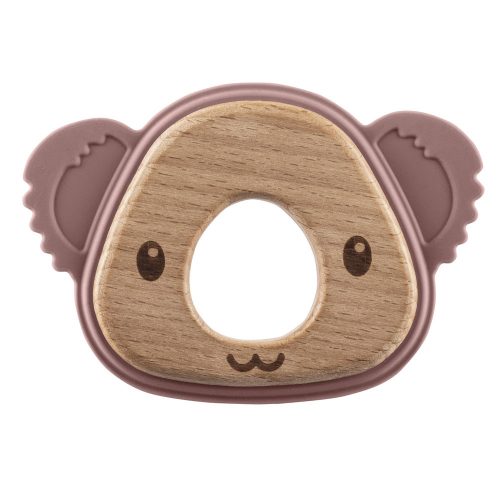 Zopa rágóka szilikon Koala rózsaszín|8595114461066