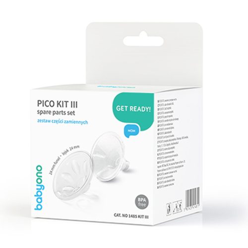 BabyOno mellszívó alkatrész - 24mm tölcsér és szilikon betét Pico 1485 KIT III.|5901435414811