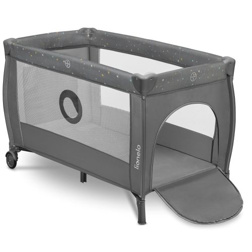 Lionelo 2 szintes utazóágy Stefi Plus  multicolor-szürke|5903771704212