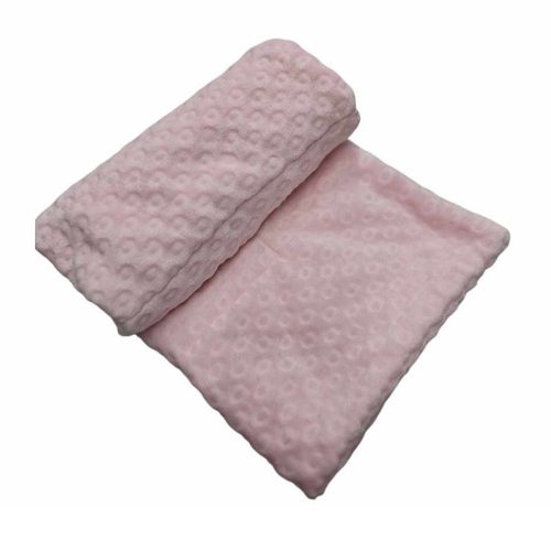 Vaganza takaró wellsoft dupla nyomott mintás 70x90cm Rózsaszín|5999120533381