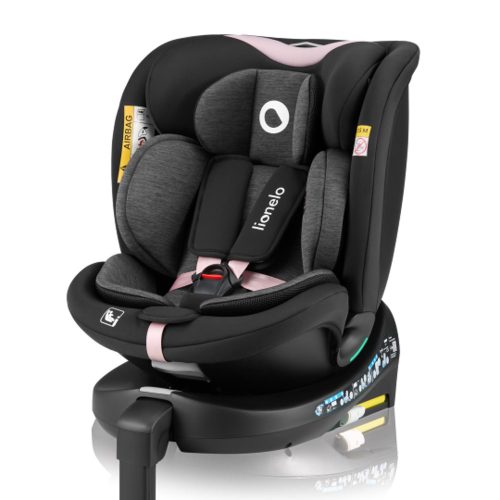 Lionelo gyerekülés Navy i-Size Isofix 360 fok 40-150 cm pink|5903771719742