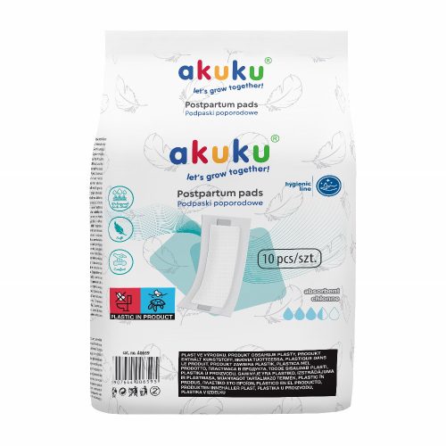 Akuku egészségügyi betét szülés utáni 10db|5907644006595