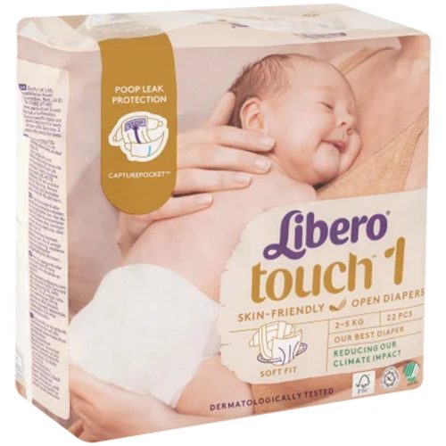 Libero Touch 1 pelenka 2-5 kg 22db|7322541070230
