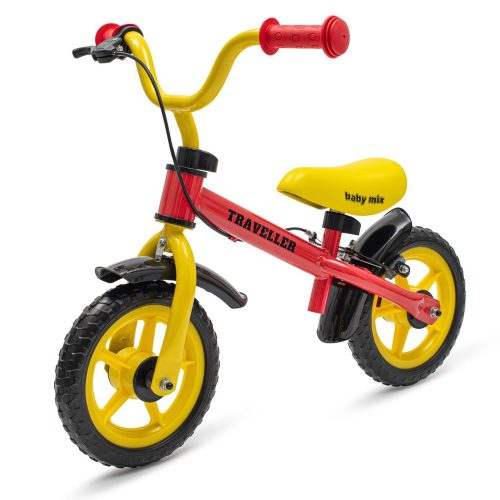 Baby Mix futóbicikli fékkel Traveller piros|8596164151136