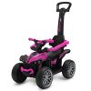 Baby Mix bébitaxi tolókarral Quad Mega Prime EVA rózsaszín|8596164159361