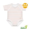 J Bimbi kombidressz 0-36 hó bambusz 4 Seasons csíkos barack 12043|8056209780436