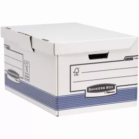   Archiváló konténer csapófedéllel, karton, 310 x 390 x 560 mm., Bankers Box System by Fellowes® 2 db/csomag, kék/fehér