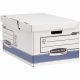 Archiváló konténer csapófedéllel, karton, 310 x 390 x 560 mm., Bankers Box System by Fellowes® 2 db/csomag, kék/fehér