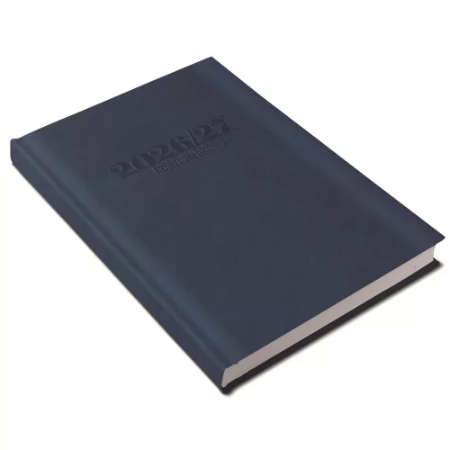 Tanári határidőnapló A5, műbőr 150mmx210mm, fehér lapokkal kék 2026/2027 Realsystem