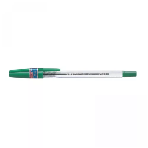 Golyóstoll 0,7mm, kupakos, N5200 Zebra, írásszín zöld