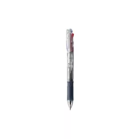   Golyóstoll átlátszó test, Zebra Clip on Slim 4C 4 színű