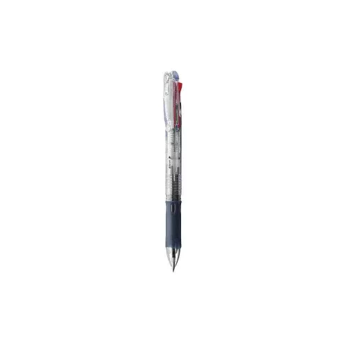 Golyóstoll átlátszó test, Zebra Clip on Slim 4C 4 színű
