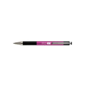   Golyóstoll 0,7mm, metál pink test, Zebra F-301A, írásszín kék
