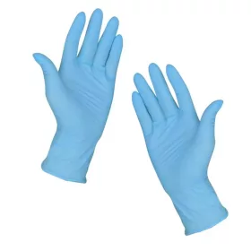   Gumikesztyű nitril púdermentes L 100 db/doboz GMT Super Gloves kék