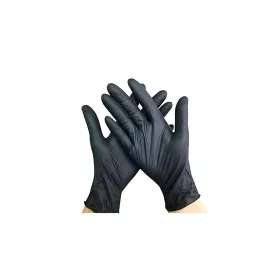   Gumikesztyű nitril púdermentes M 100 db/doboz, GMT Super Gloves fekete