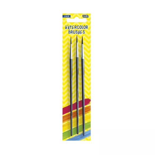 Ecsetkészlet, 6, 8, 10, aquarell Educa 251 bliszteres