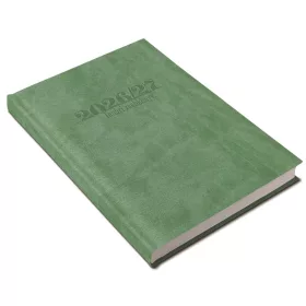   Tanári határidőnapló A5, műbőr 150mmx210mm, fehér lapokkal világoszöld 2026/2027 Realsystem