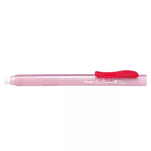 Radírceruza tolóbetétes ZE11T-B Pentel piros test