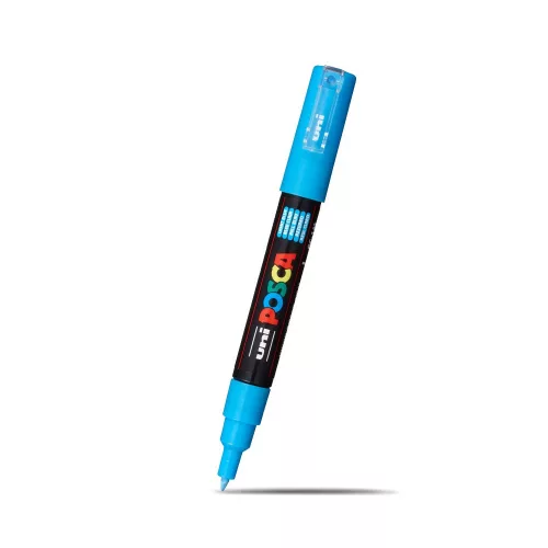 Dekormarker 0,7-1mm, Uni Posca PC-1M világoskék