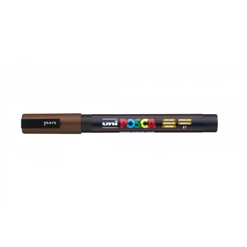 Dekormarker 0,9-1,3mm, Uni Posca PC-3M barna