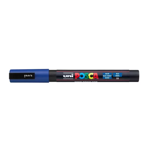 Dekormarker 0,9-1,3mm, Uni Posca PC-3M kék