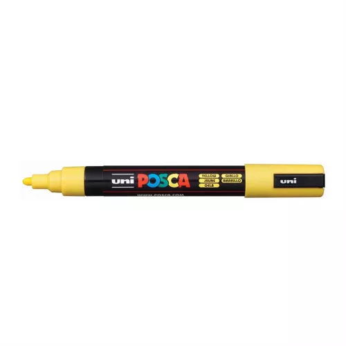 Dekormarker 1,8-2,5mm, Uni Posca PC-5M sárga