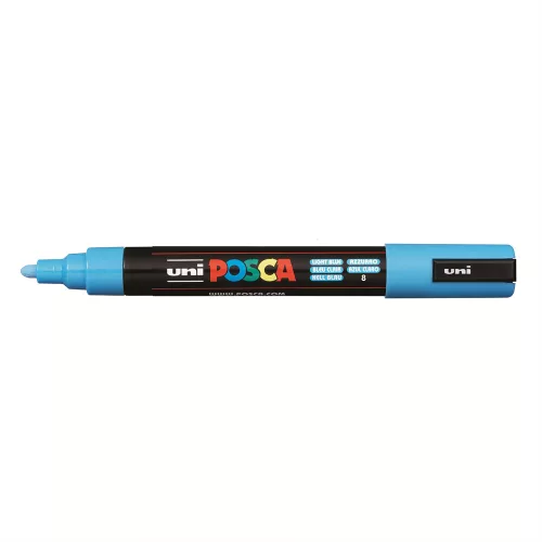 Dekormarker 1,8-2,5mm, Uni Posca PC-5M világoskék