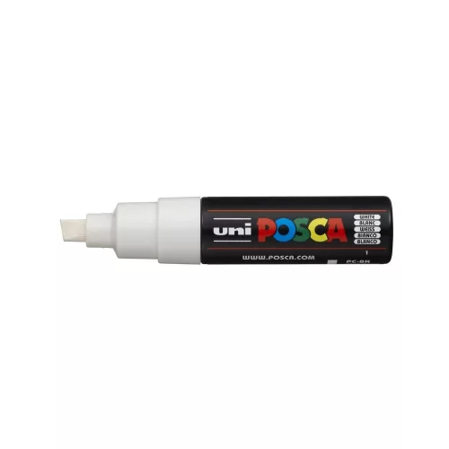 Dekormarker 8mm, Uni Posca PC-8K fehér