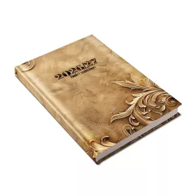   Tanári határidőnapló A5, műbőr 150mmx210mm, fehér lapokkal stukkó 2026/2027 Realsystem