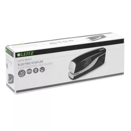 Tűzőgép elektromos 10lap NO.10 Leitz Nexxt fekete