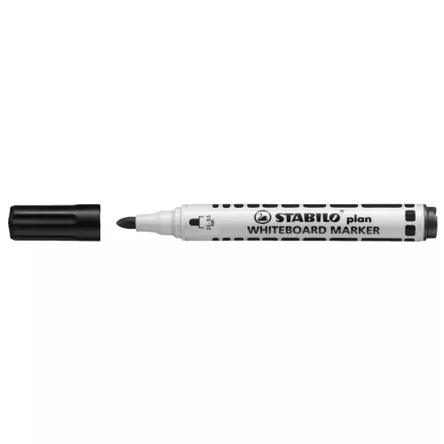 Táblamarker 2,5-3,5mm, kerek hegyű, Stabilo Plan 641/46 fekete