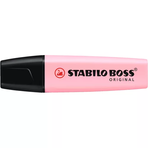 Szövegkiemelő 2-5mm, vágott hegyű, STABILO Boss original 70/129 pastel pink