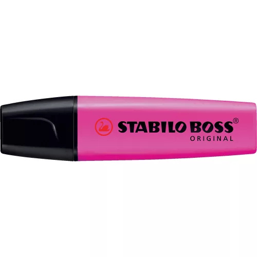 Szövegkiemelő 2-5mm, vágott hegyű, STABILO Boss original 70/56 pink