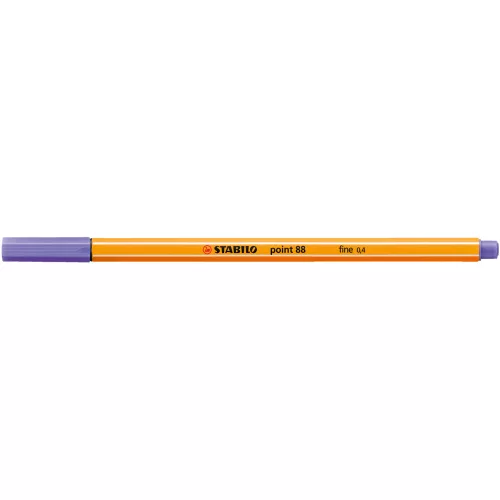 Rostirón, tűfilc 0,4mm, STABILO Point 88 halvány lila