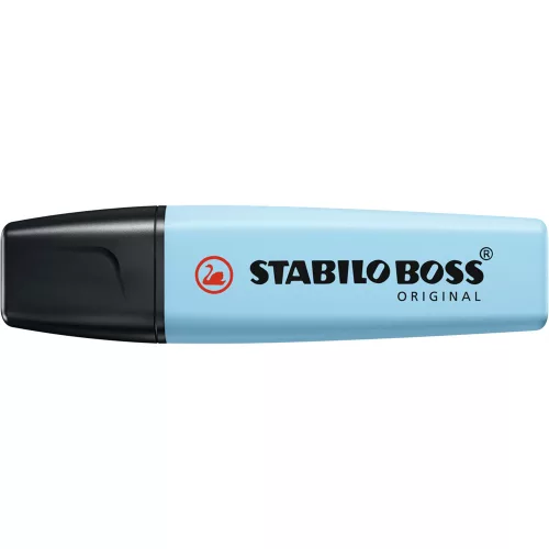 Szövegkiemelő 2-5mm, vágott hegyű, STABILO Boss original 70/112 pastel jeges kék