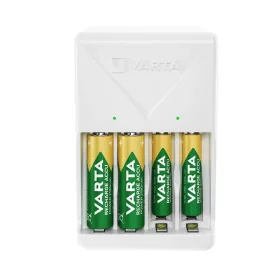 Elemtöltő, akku Plug töltő + 4 db AA 2100 mAH Varta